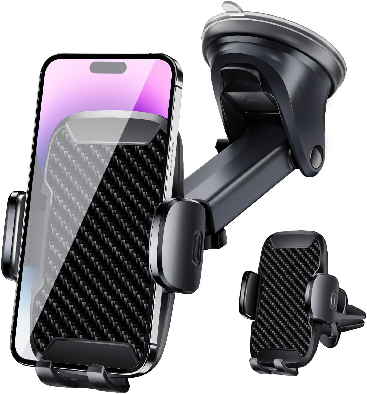 Vexloria Universal Car Phone Holder Mount - 360° Rotatable for All 4.0-7.0 Inch Smartphones (Model ZJ-Y02) | Perfect for Driving, GPS Navigation & Hands-Free Calling