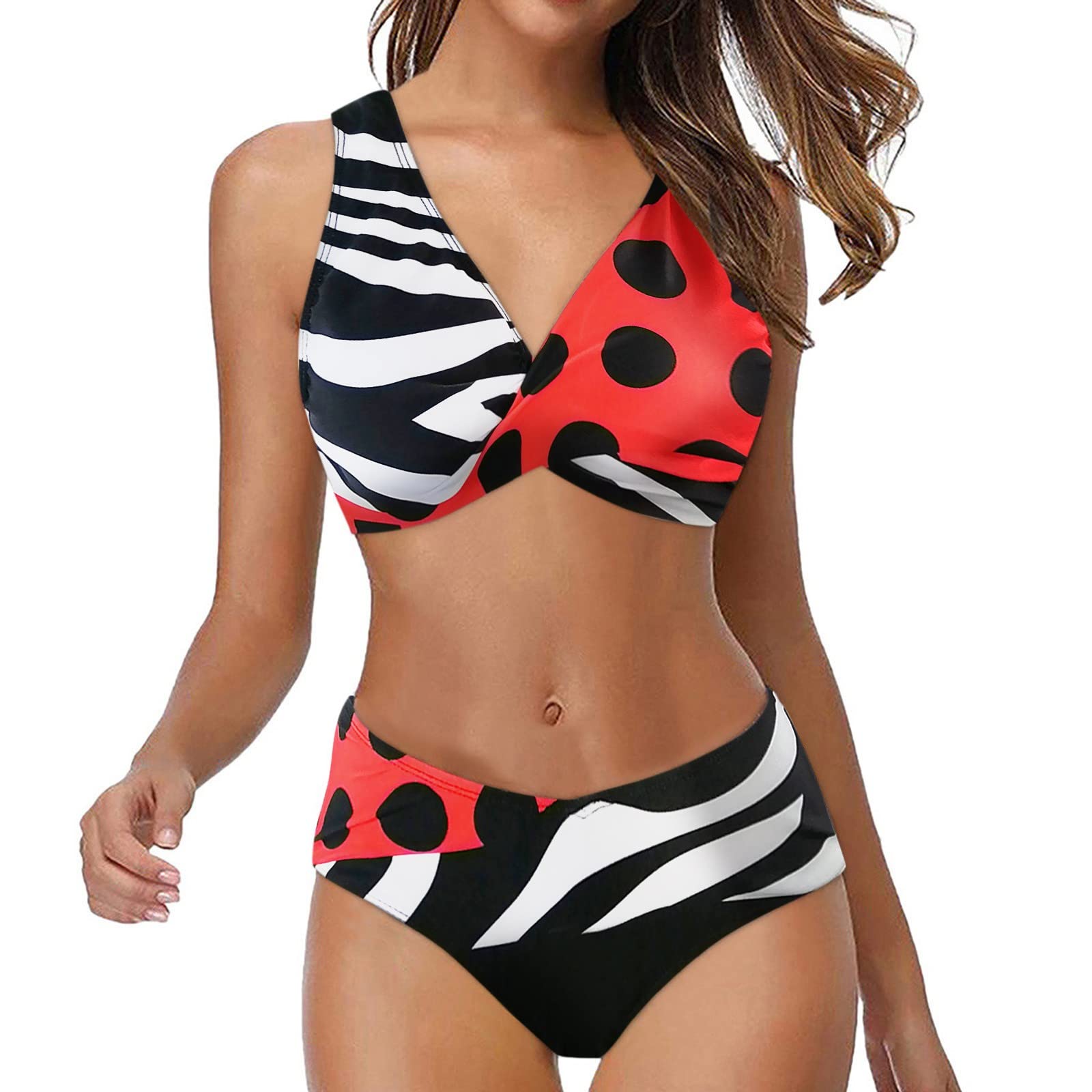 Plus Size High Waisted Bikini Set - Sexy Push Up Swimsuit for Women | Beach & Pool Party