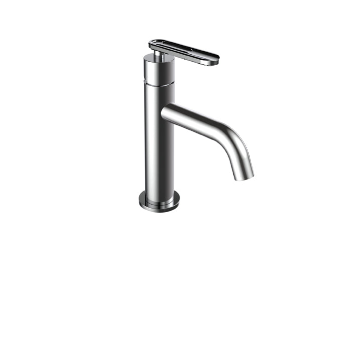 ALT AQUA 1840 Single Hole Bathroom Faucet - Matte Black & Chrome Finish - Perfect for Modern Vanities and Powder Rooms