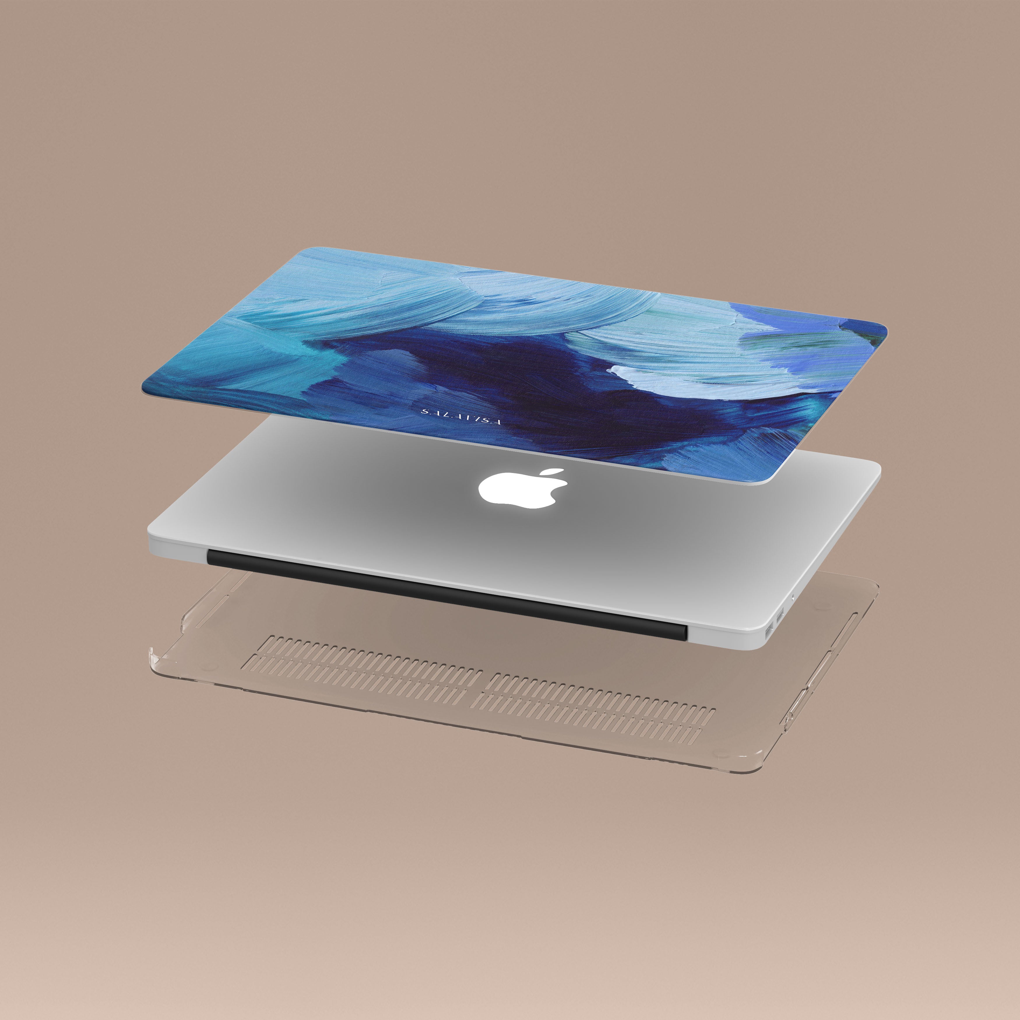 Durable Blue Protective Case for MacBook - Scratch-Resistant & Lightweight Cover for MacBook Air/Pro - Perfect for Work, Travel & Everyday Use