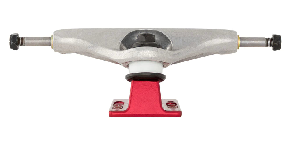 Stage 11 Forged Hollow BTG Summit Silver Anodized Red Independent Skateboard Trucks - Premium Skateboard Parts for Street & Park Riding