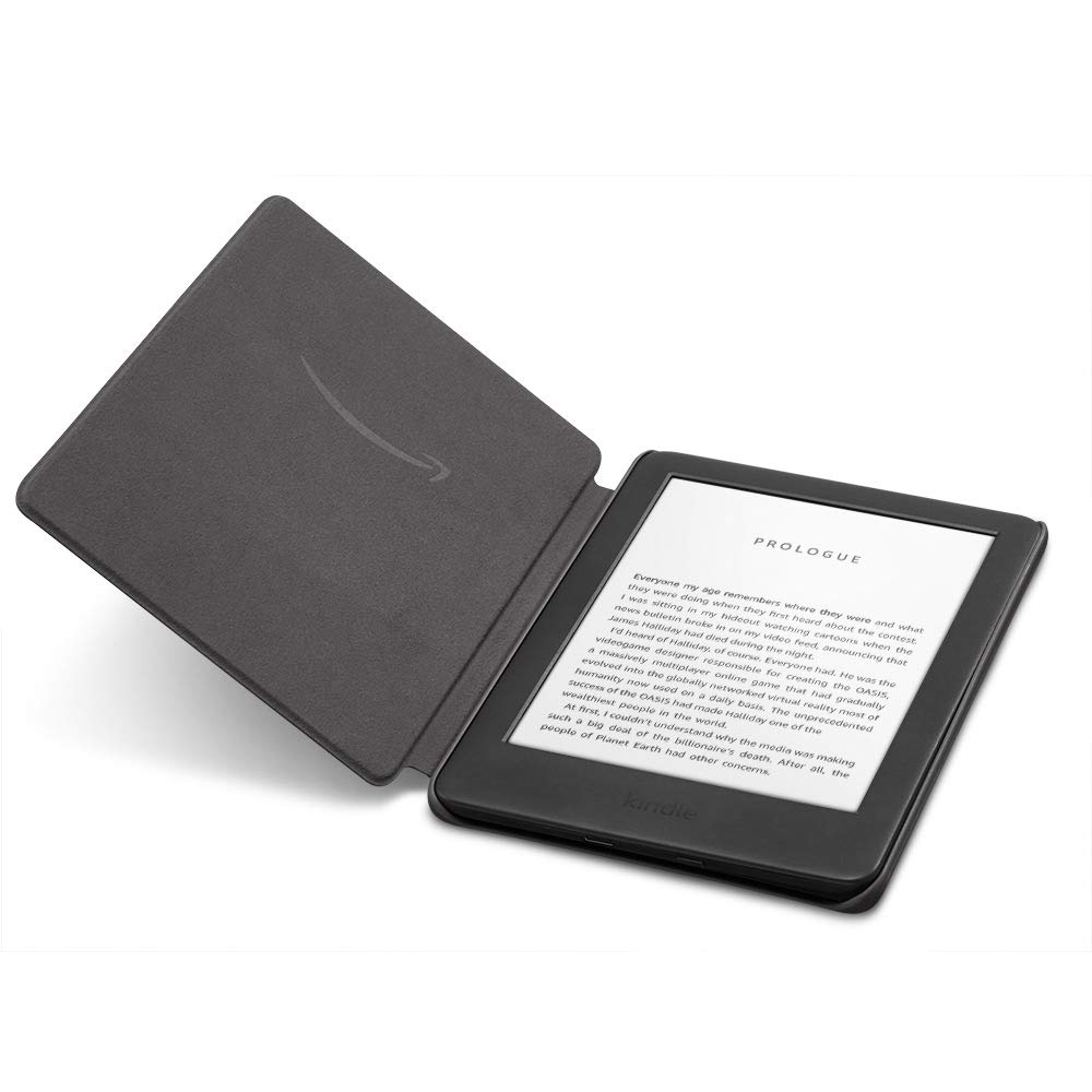 Premium Kindle Fabric Cover - Charcoal Black for 10th Generation (2019 Release) | Slim Protective Case for Kindle Basic | Perfect for Reading, Travel & Daily Use