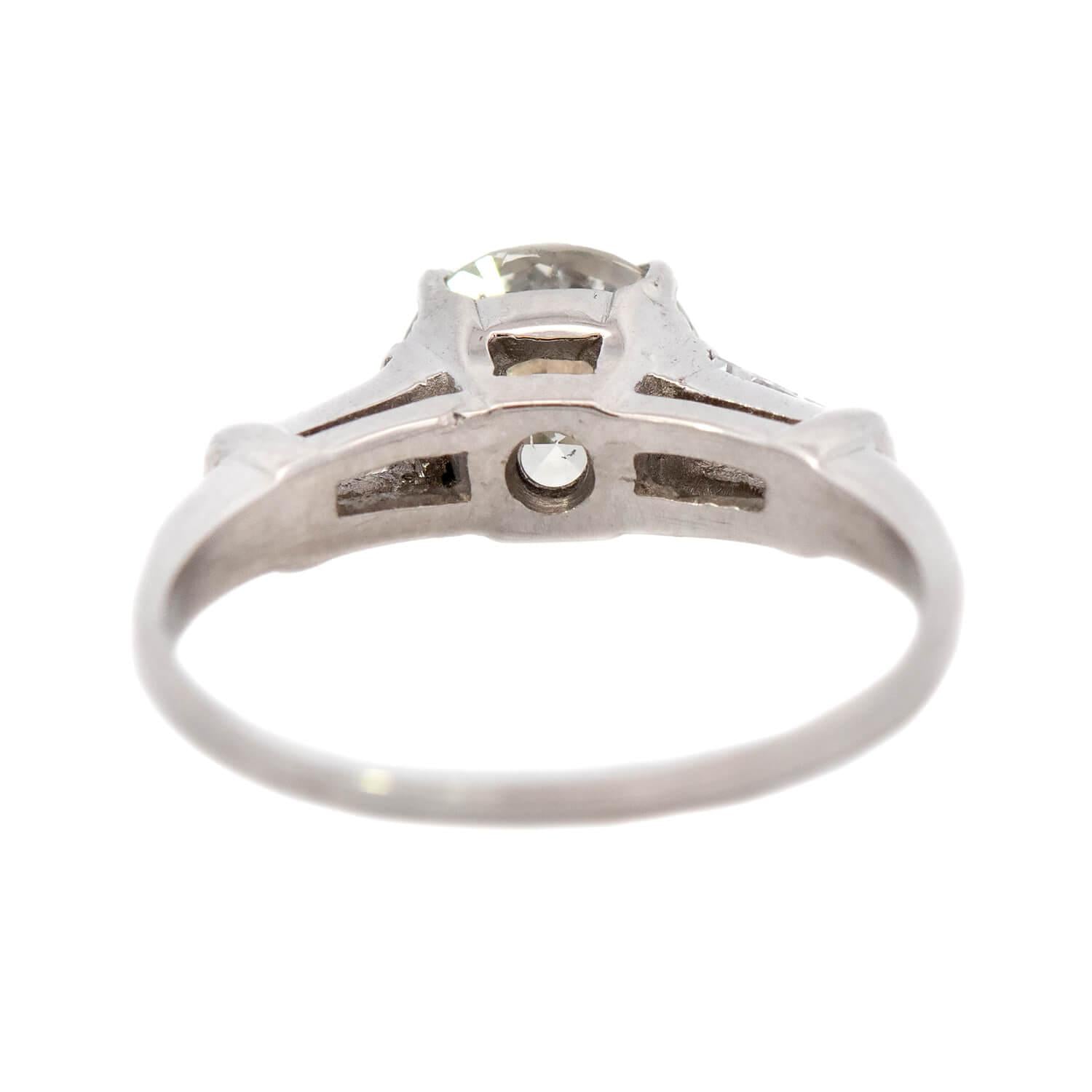 Vintage Platinum Diamond Three Stone Engagement Ring 1.15ct - Perfect for Proposals, Anniversaries & Romantic Gifts