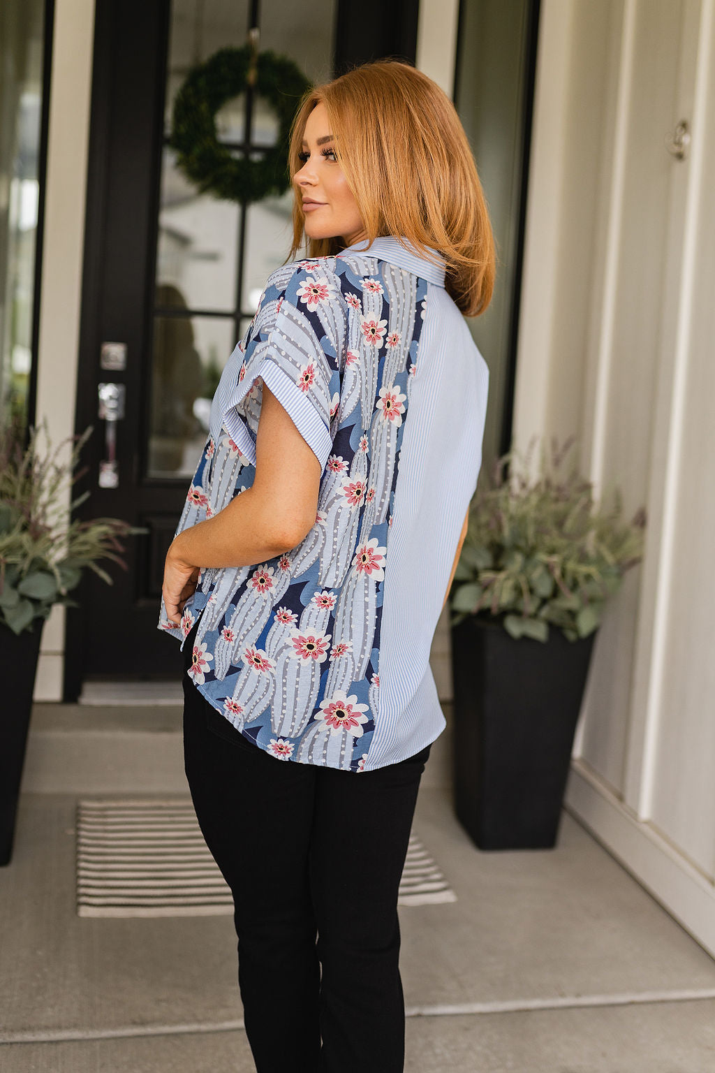 Best of Both Worlds Button Down Top for Women - Stylish & Comfortable Casual Shirt for Work & Everyday Wear | Perfect for Office, Outings & Date Nights