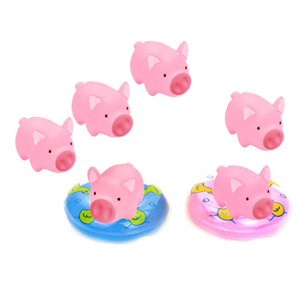HEMOTON 2-Pack Cute Animal Bath Toys for Kids - Fun Bathtime Floating Toys for Toddlers & Babies - Perfect for Bath Time Play, Sensory Development & Water Play Activities