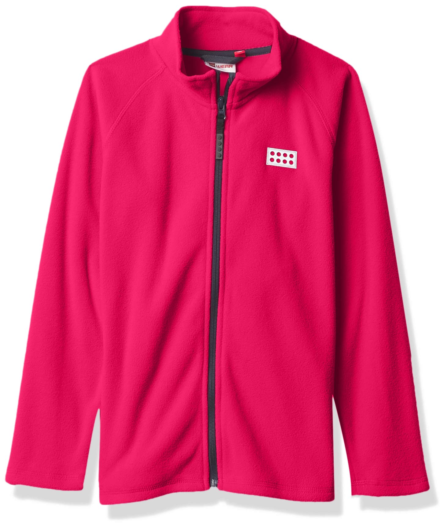 LEGO Wear Kids & Baby Full-Zip Fleece Cardigan Jacket - Dark Pink, Size 12 Years | Warm & Cozy Outerwear for School, Playdates & Outdoor Activities