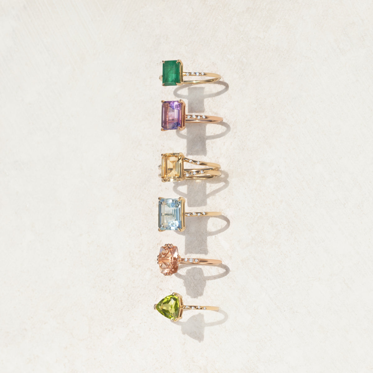 Stunning 14K Gold Large Starry Emerald Ring for Women - Elegant Statement Jewelry for Parties, Weddings & Special Occasions