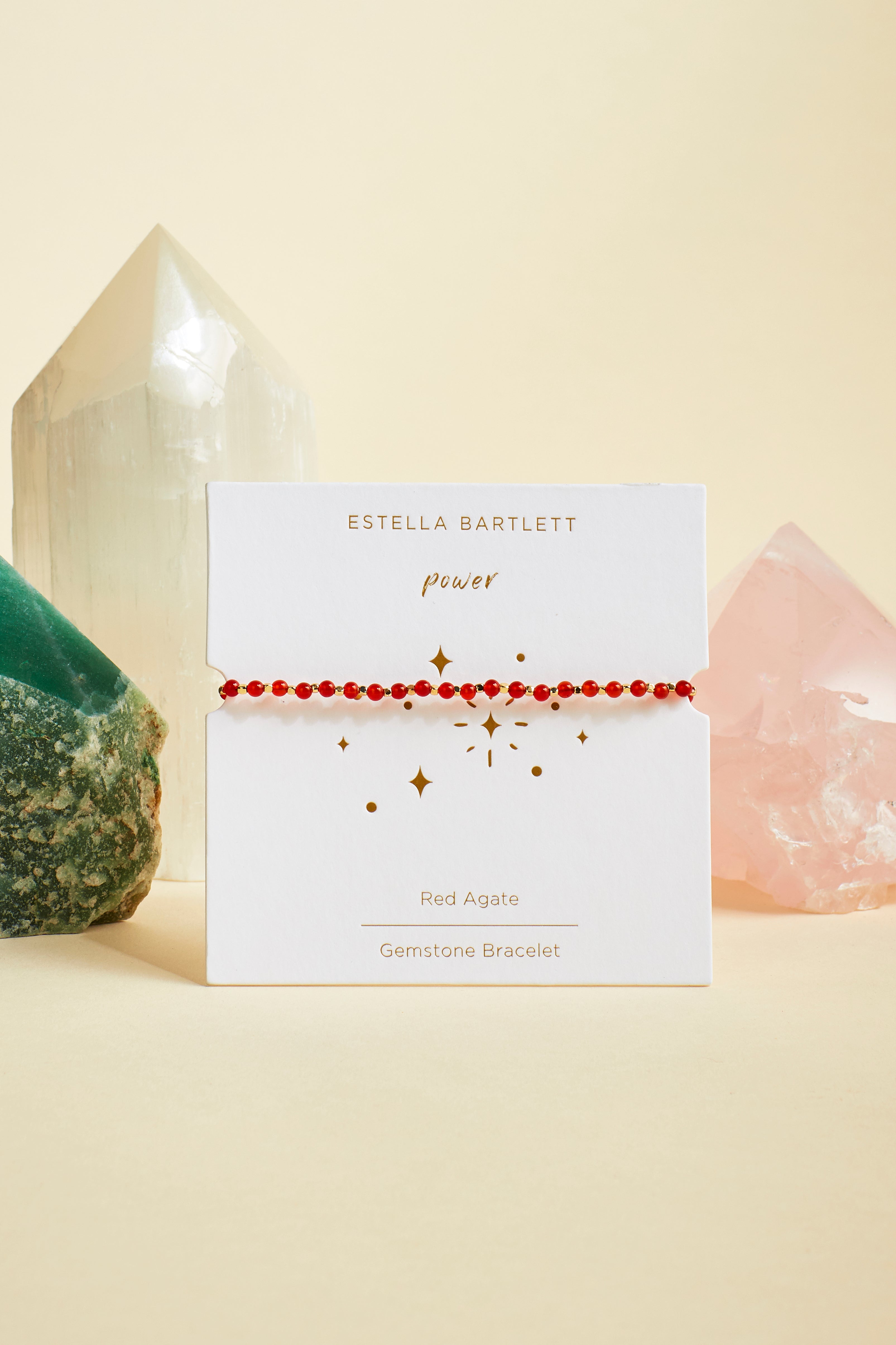 Wellness Red Agate Gemstone Amelia Bracelet - Healing Crystal Bracelet for Women, Natural Stone Jewelry for Stress Relief & Positive Energy - Perfect for Meditation, Yoga & Spiritual Healing