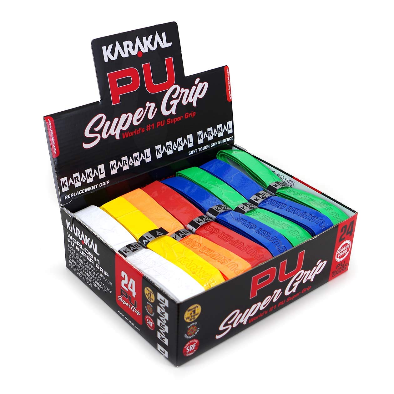 Karakal PU Super Grip Self-Adhesive Tape - Enhanced Grip for Badminton, Squash, Tennis, Hockey Sticks & Curling - Perfect for Sports & Training Sessions