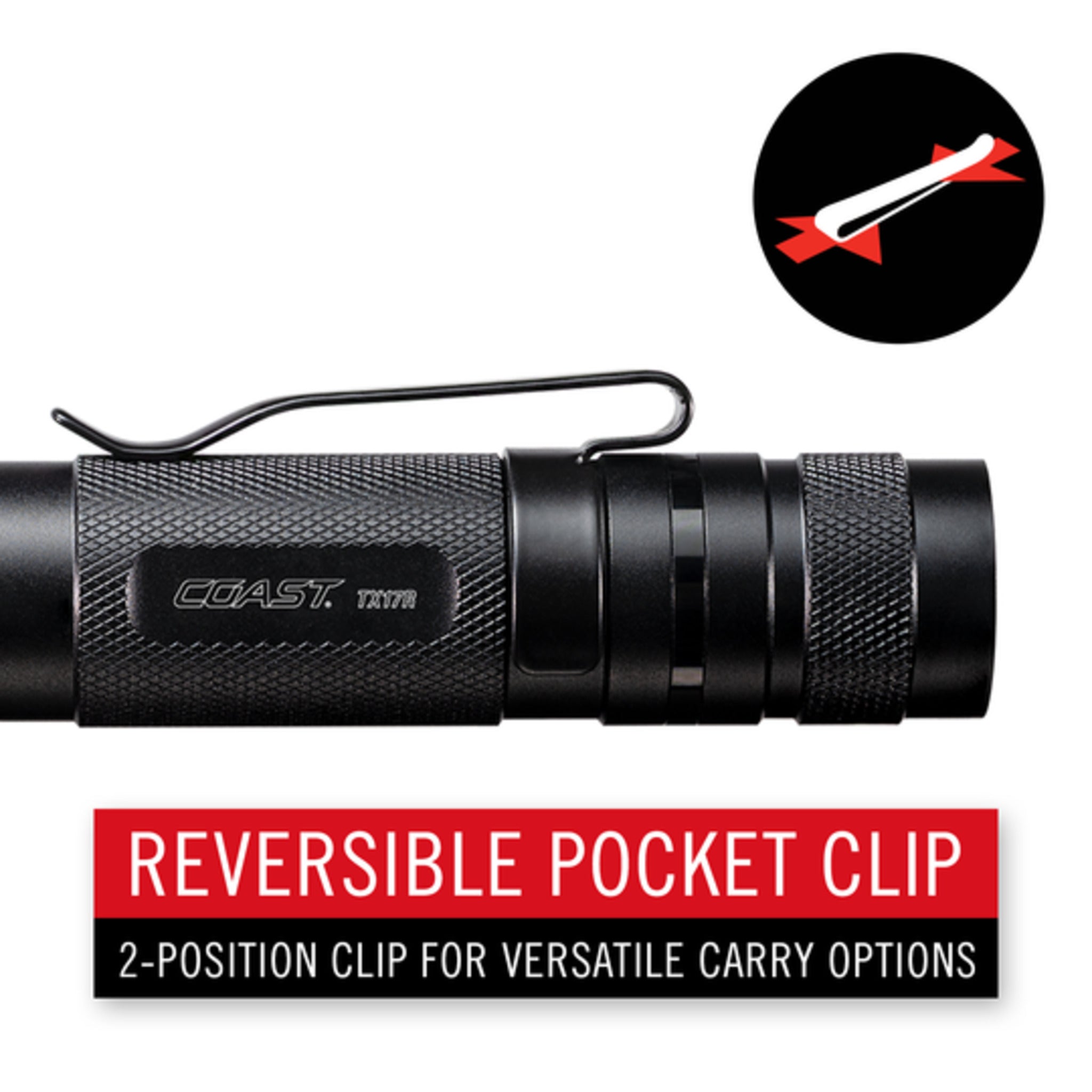 Coast TX17R Rechargeable Dual Power LED Flashlight - 1250 Lumens Super Bright, 767 ft Long Range Beam, USB-C Charging, 3 Modes, Durable Aluminum Body - Ideal for Camping, Hiking, Emergency & Outdoor Adventures