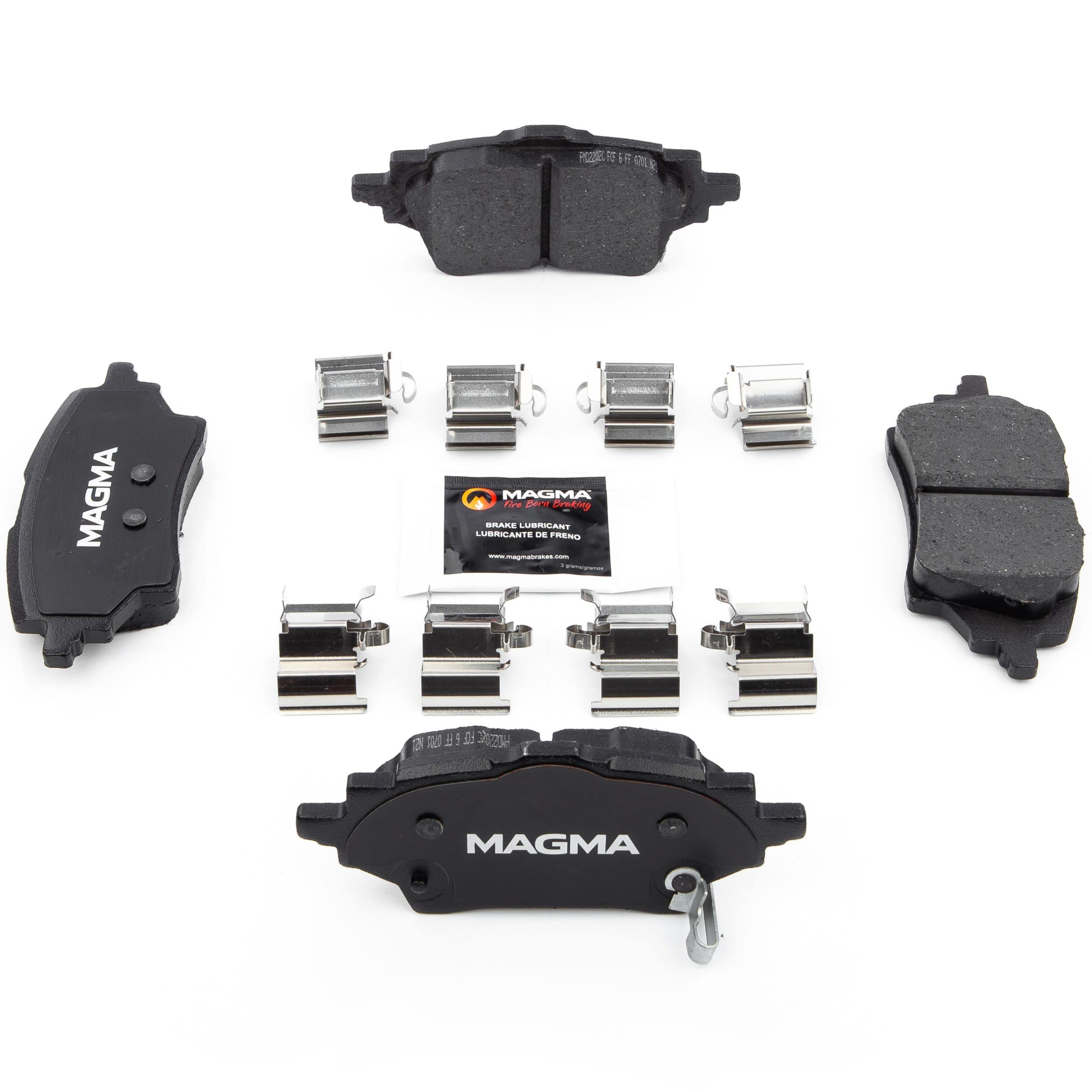 Premium MAGMA PMD2202C Ceramic Brake Pads for Rear Wheels - High-Performance Braking, Low Noise & Dust - Perfect for Sedans, SUVs, and Trucks