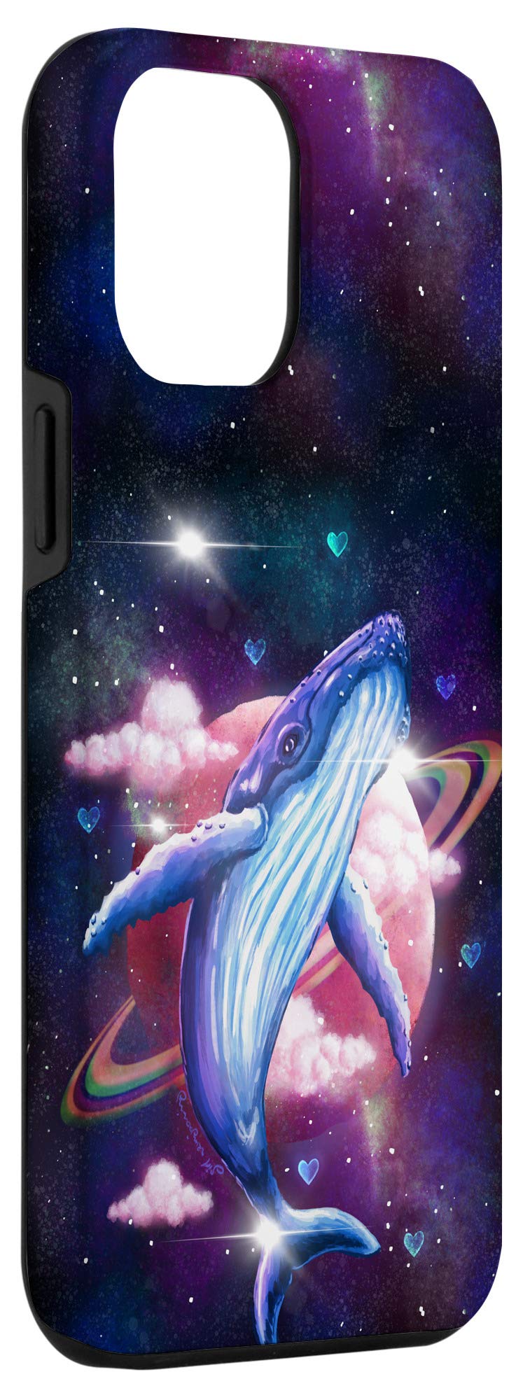 iPhone 12 Pro Max Case - Space Galaxy Humpback Whale Design, Shockproof Protective Phone Cover - Perfect Gift for Astronomy Lovers & Nature Enthusiasts (Use for Daily Protection, Travel, or as Unique Gift Idea)