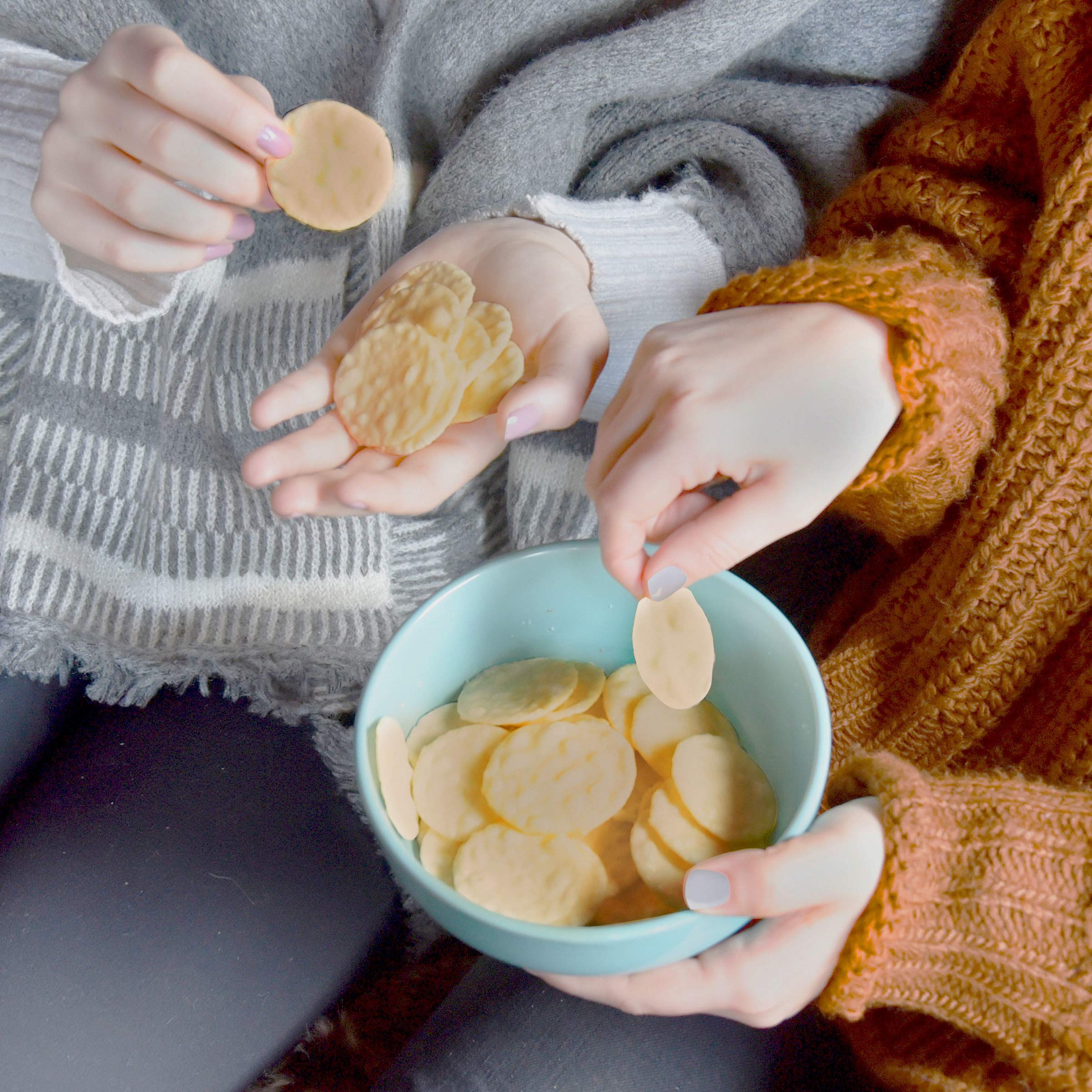 Gluten Free Three Cheese Rice Crackers - Good Thins Snacks, 3.5 oz | Perfect for Lunchboxes, Party Platters & Healthy On-the-Go Snacking