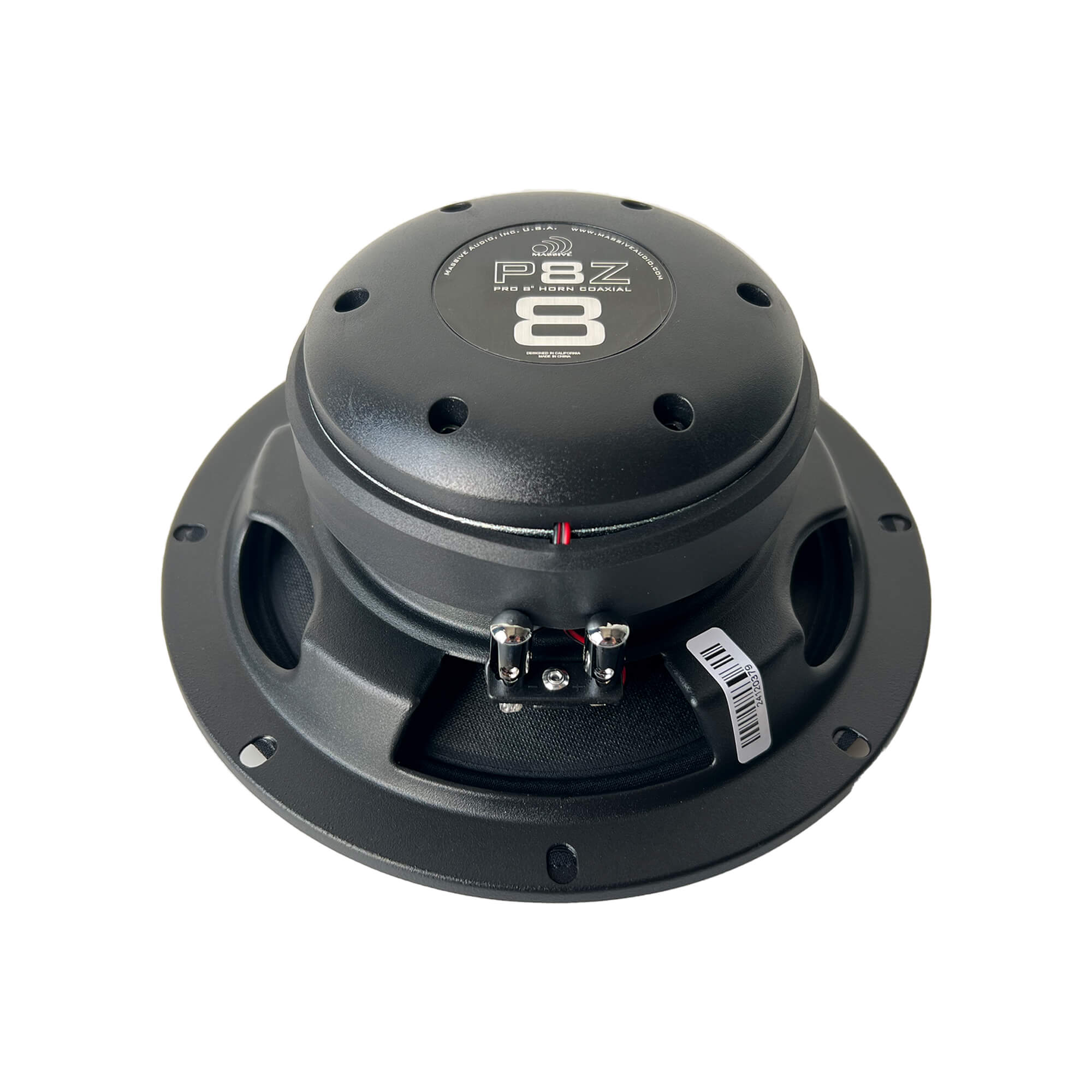 P8Z 8-Inch 4 Ohm Mid Bass Pro Audio Coaxial Speaker with Grill - 140 Watts RMS (Each) - Perfect for Car Audio, Home Theater & Live Sound Systems