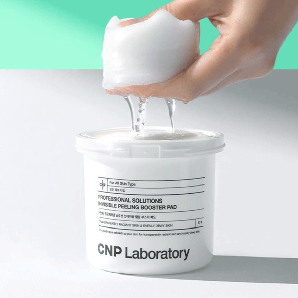 CNP Laboratory Professional Peeling Booster Pads - 80 Count Exfoliating Facial Treatment for Acne & Blackheads - Perfect for At-Home Skincare Routine & Spa Days