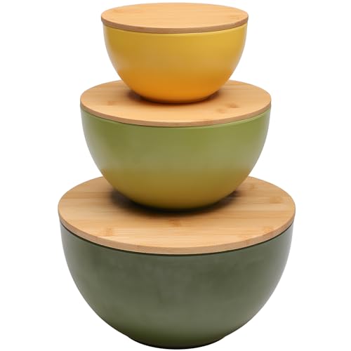 3 Colors with Bamboo Lid