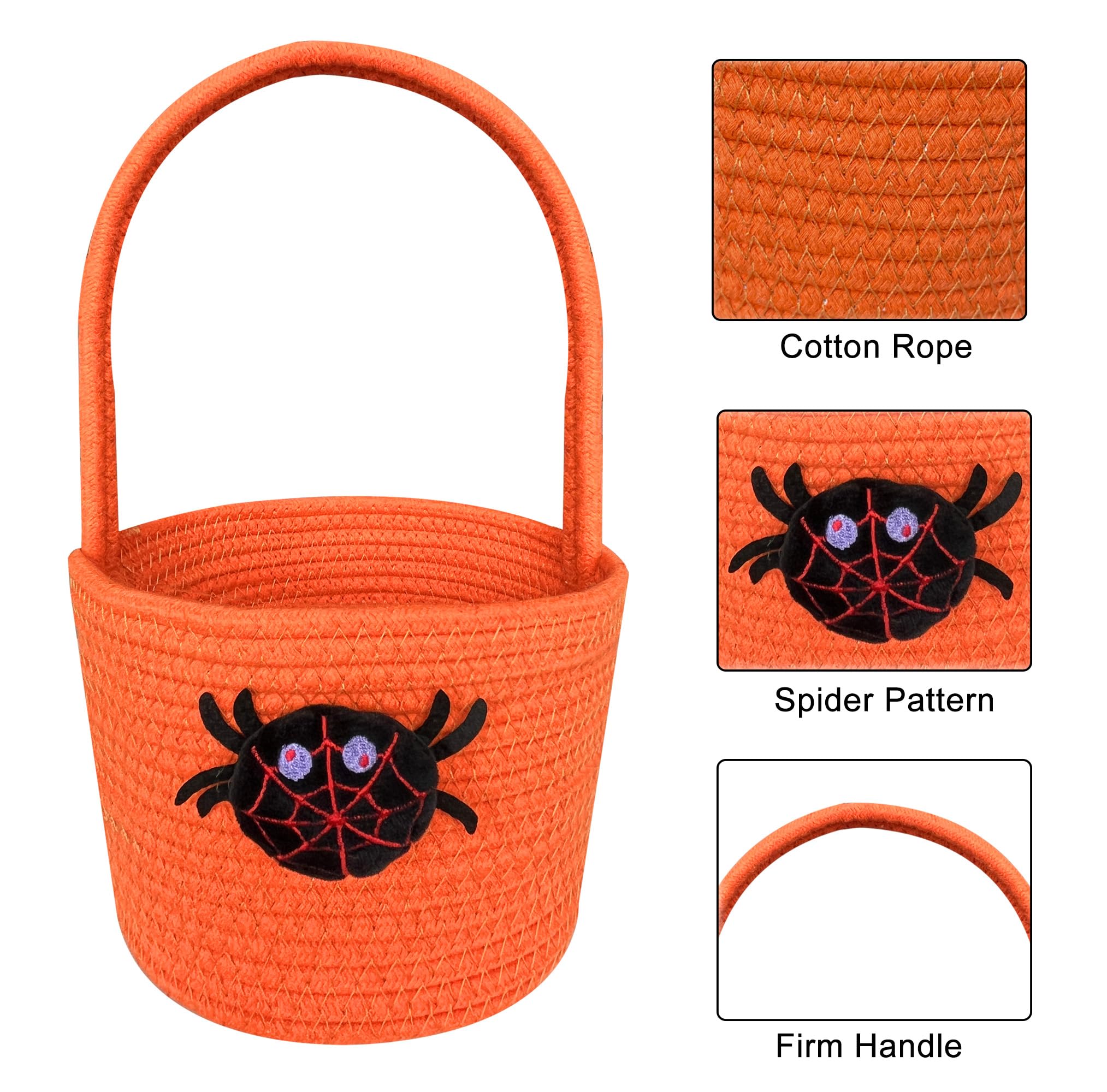 Halloween Pumpkin Candy Bucket for Trick or Treating
