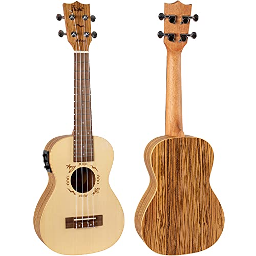 SP/Zeb DUC 525 EQ 4-String Concert Ukulele with EQ - Professional Acoustic Electric Ukulele for Beginners & Adults - Perfect for Travel, Beach, Camping & Live Performances