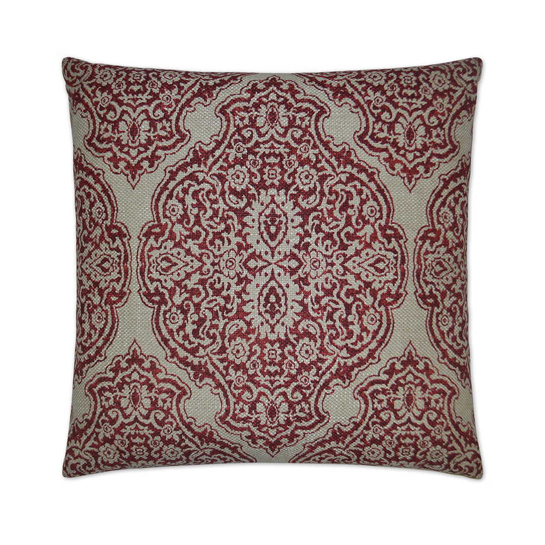 Premium Delmonico Pillow - Soft & Supportive Red Decorative Throw Pillow for Sofa, Bed, or Couch - Perfect for Living Room, Bedroom & Home Decor