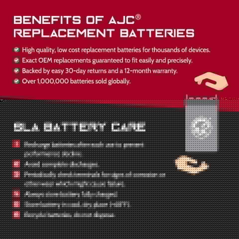 6V 12Ah Replacement Battery for APC Backup 450 UPS - High Capacity Sealed Lead Acid Battery Compatible with APC UPS Systems - Keep Your Home Office, Server & Electronics Powered During Outages - Ideal for Emergency Backup, Power Failure Protection & Uninterrupted Device Operation
