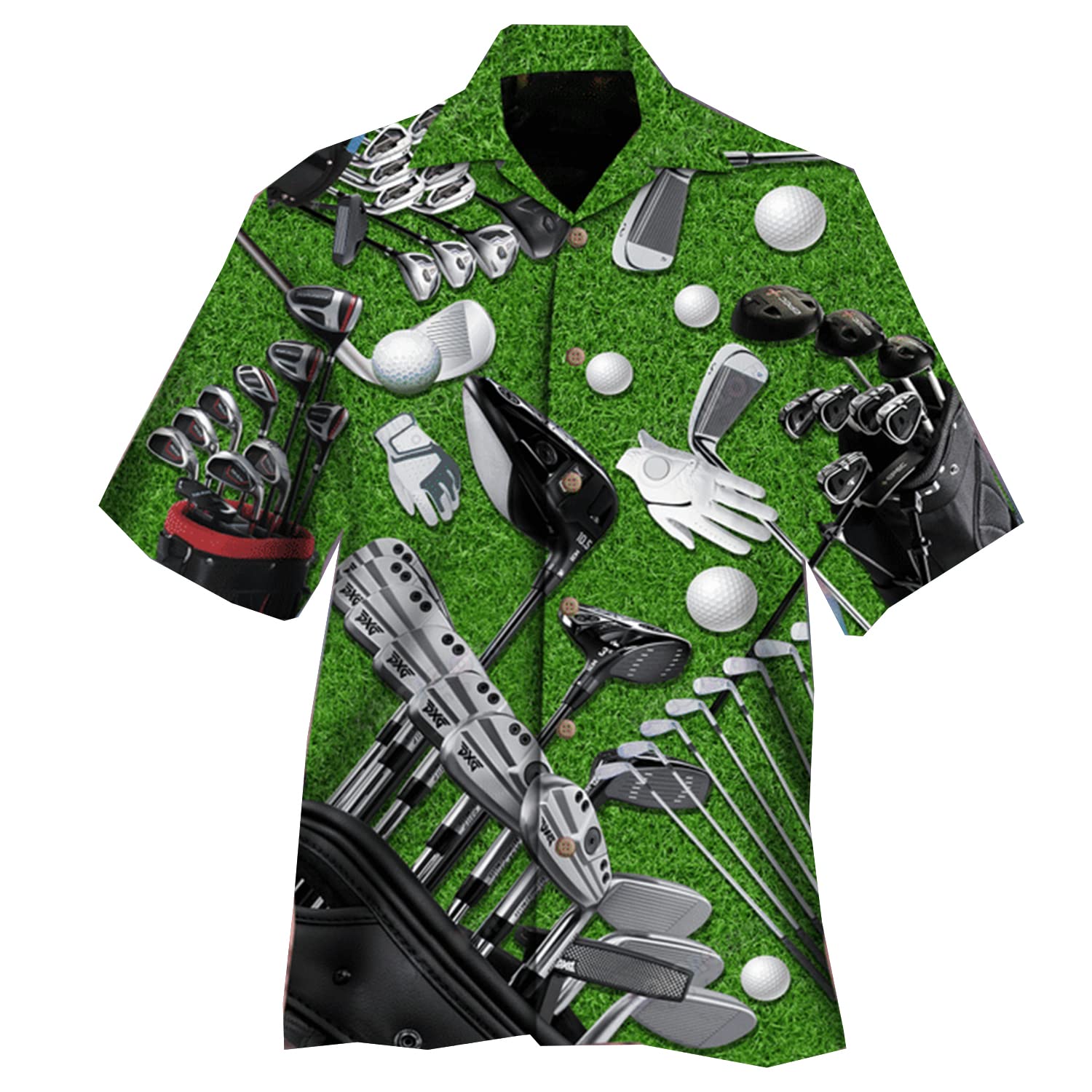 Stylish Hawaiian Shirt for Men & Women - Short Sleeve Casual Button Down Golf Shirt with Pasture Print - Perfect for Pool Parties, Beach Vacations & Summer Outings (Size 36)
