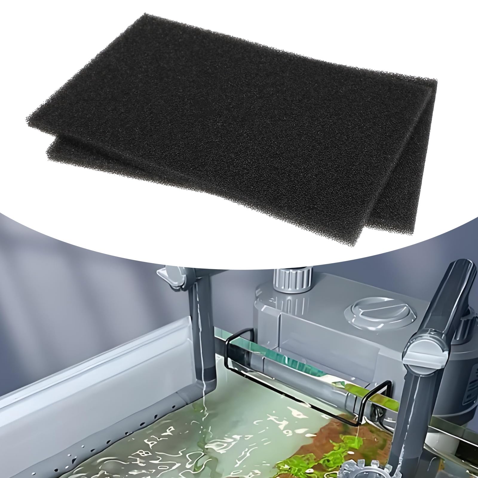 eMagTech Aquarium Filter Sponge 260x160x10mm for Freshwater/Saltwater Tanks - Fish Tank Cleaning