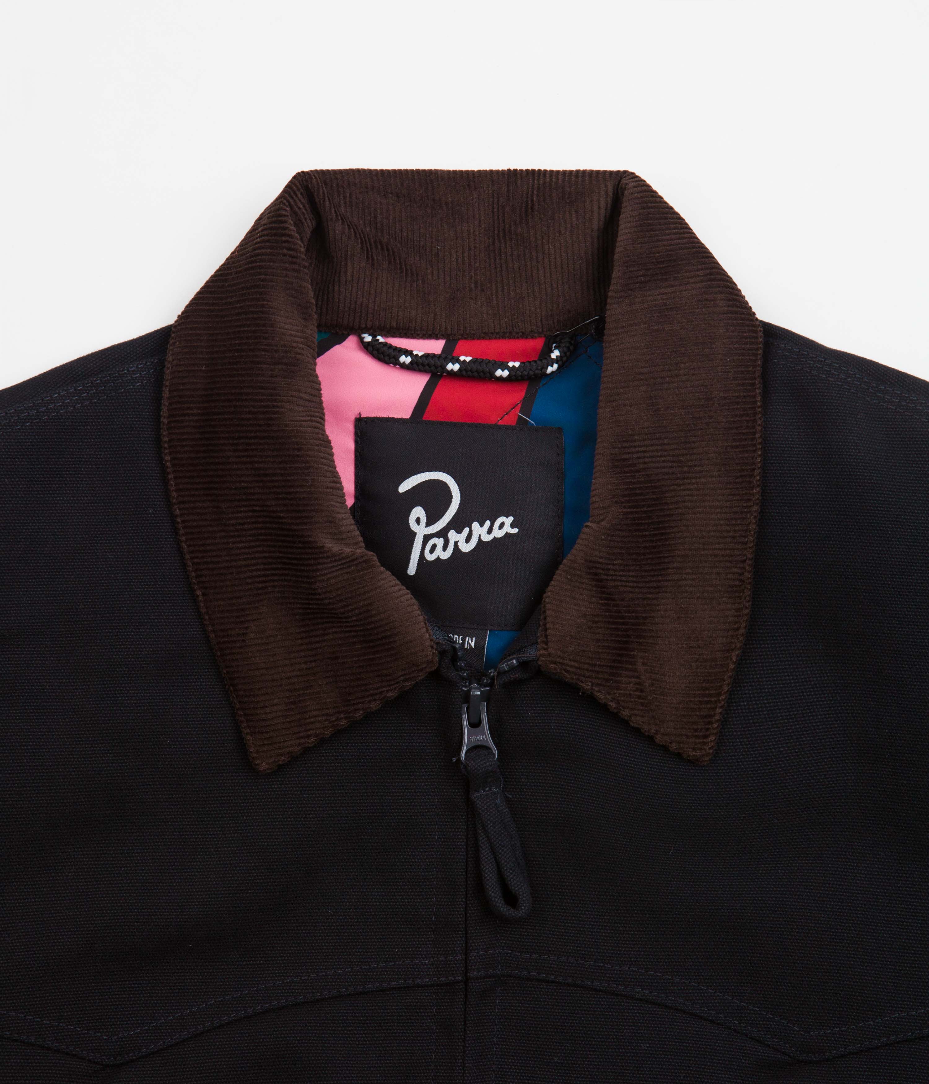 Parra Worked P Jacket - Navy Blue Men's Denim Jacket | Stylish Casual Wear for Everyday Outfits & Street Fashion
