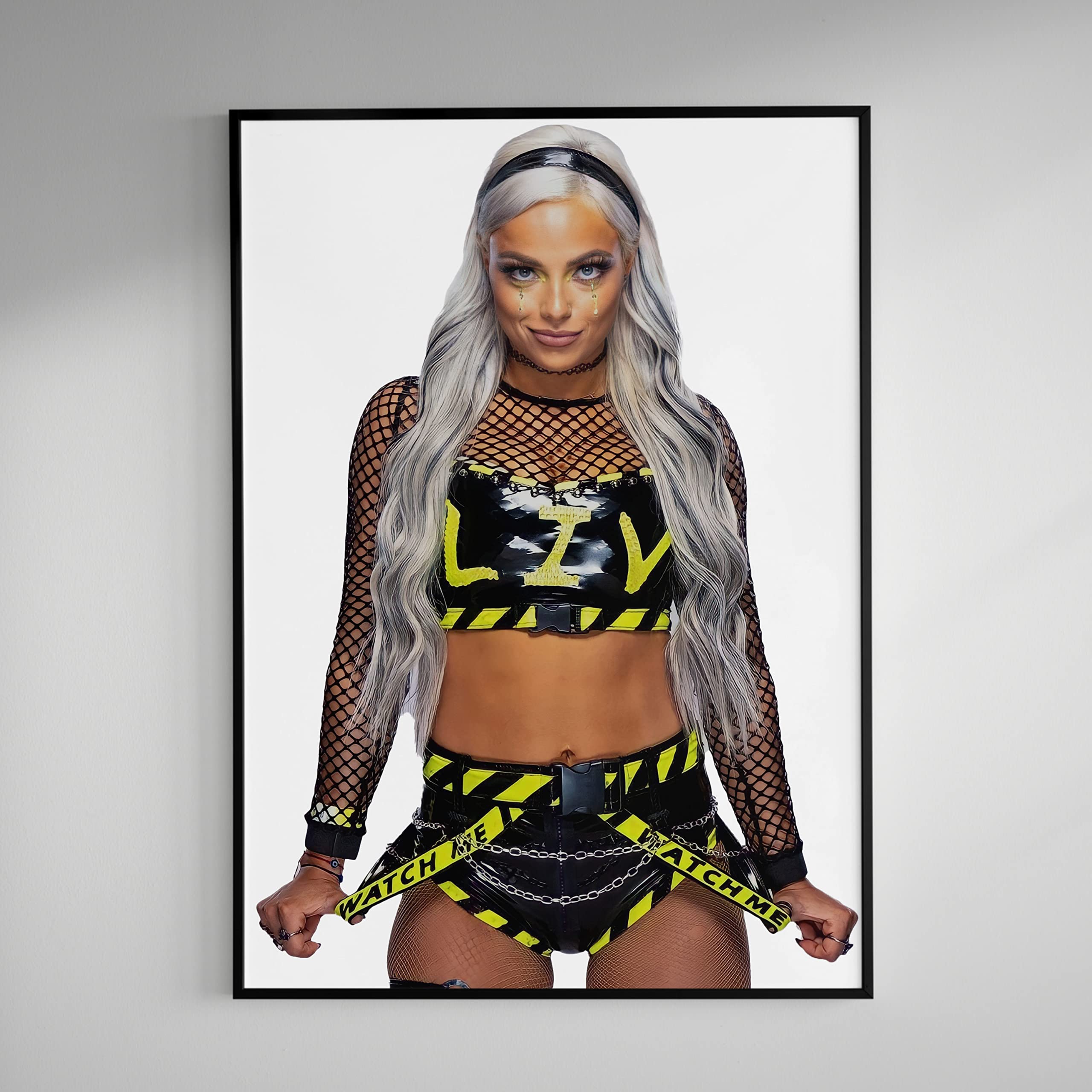 Liv Morgan WWE Women's Champion 2022 Wrestling Poster - High-Quality Gym Wall Art for Home Gym & Wrestling Room Decor - Perfect for Fans, Fitness Enthusiasts & Sports Lovers