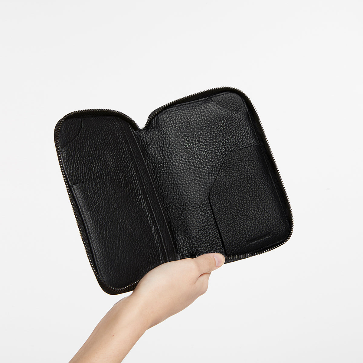Nowhere To Be Found RFID Blocking Passport Wallet - Secure Travel Organizer for Passport, Credit Cards & Cash - Perfect for International Trips & Airports - Black