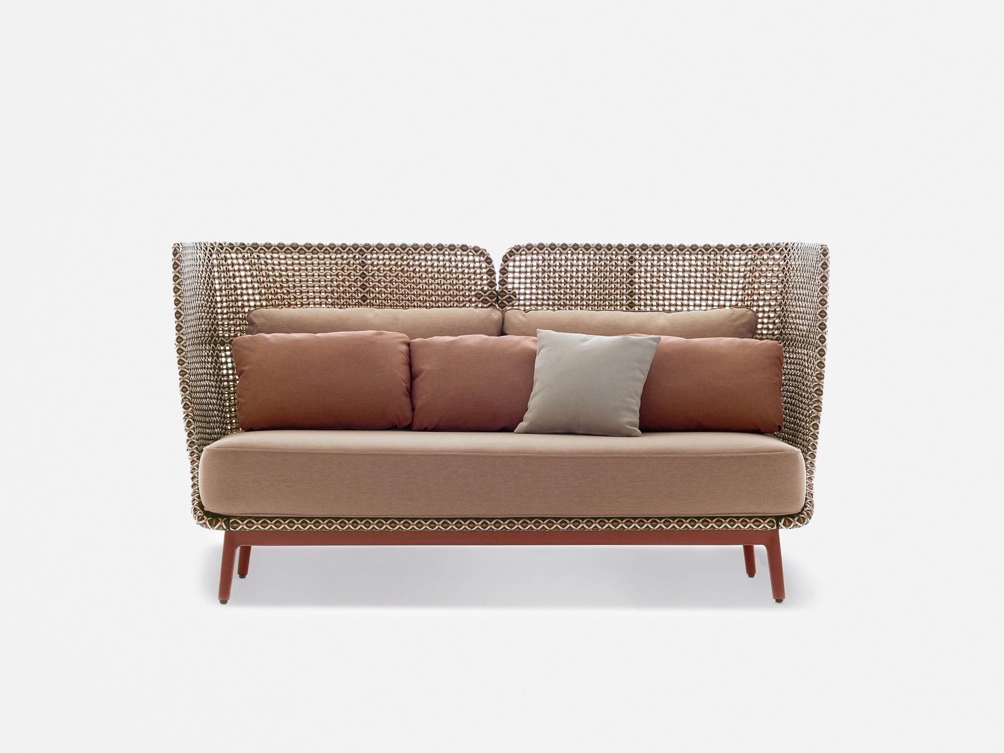MBARQ 3-Seater High Back Sofa - Modern Upholstered Living Room Couch with Comfortable Cushions | Perfect for Small Spaces, Apartments, and Cozy Home Decor