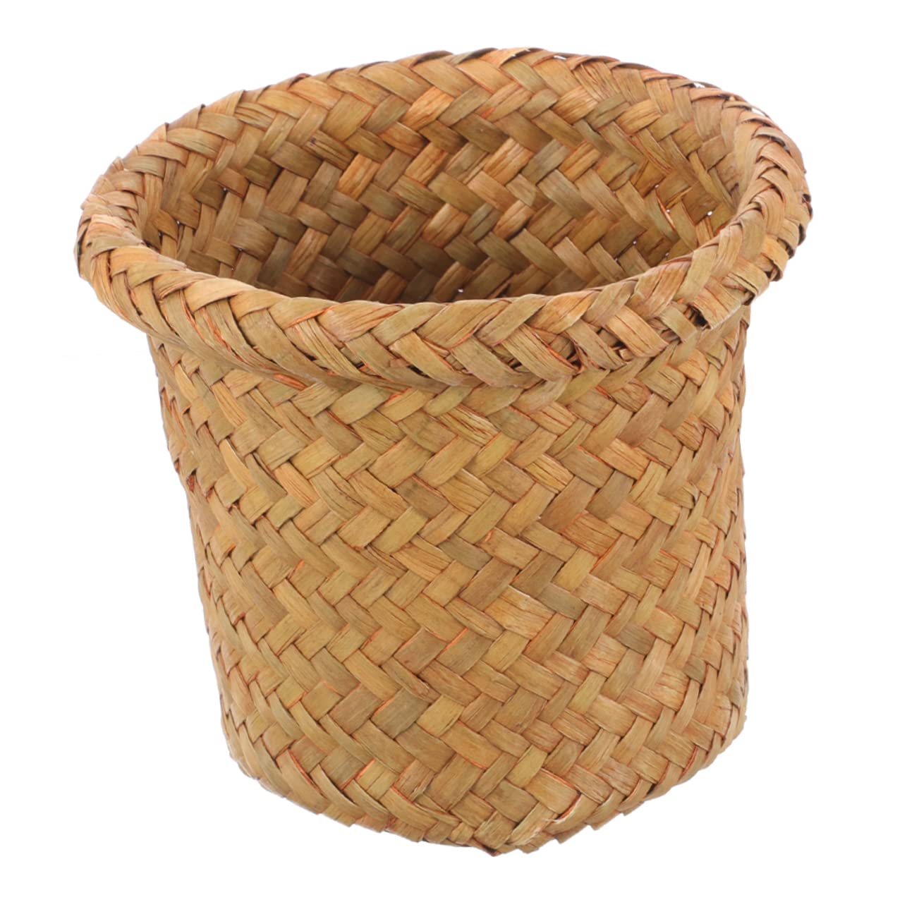 MagicLulu Wicker Waste Basket - Stylish Iron-Woven Trash Can for Bathroom, Laundry & Storage | Eco-Friendly Garbage Bin with Flowerpot Design | Perfect for Home, Office & Dorm Organization