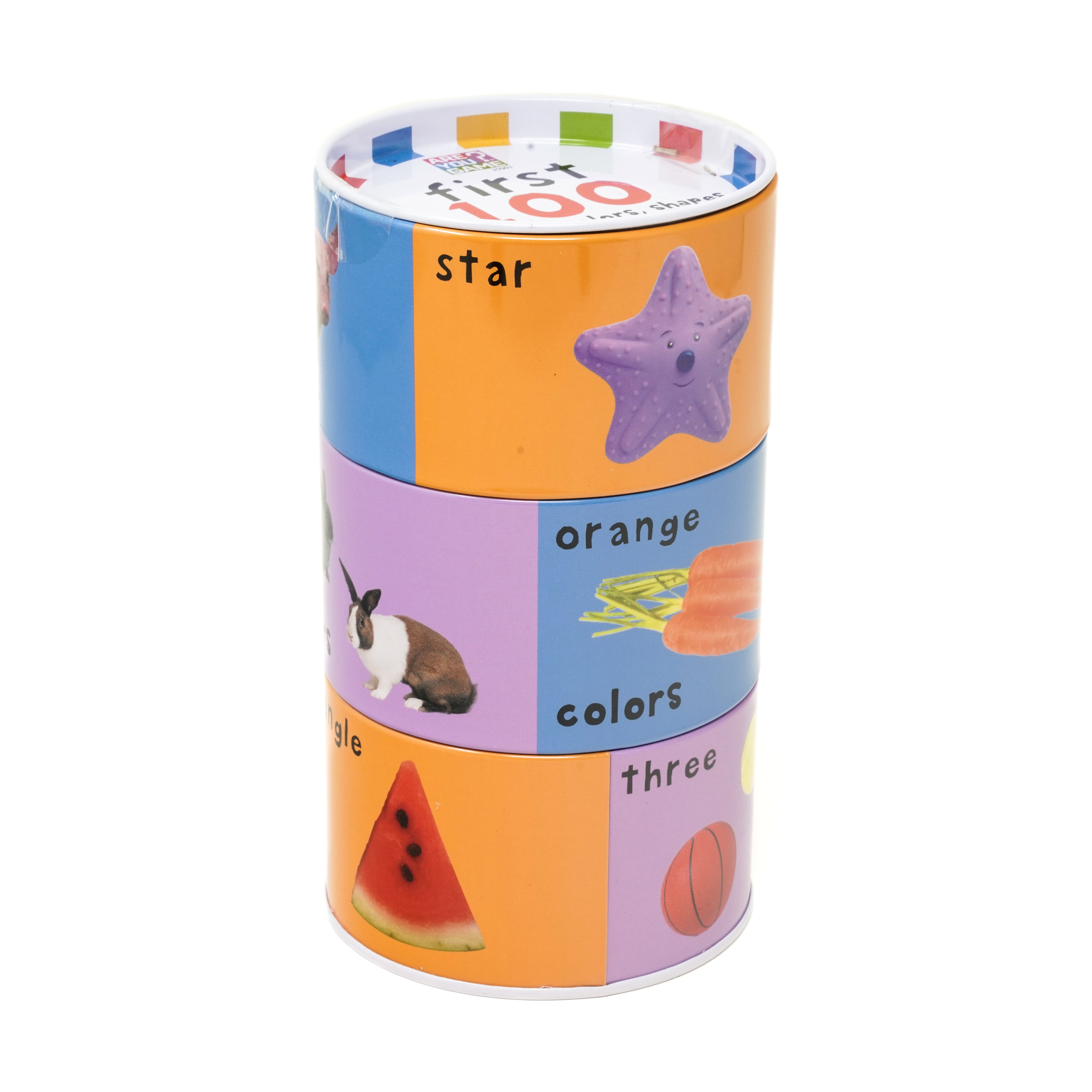 AreYouGame.com First 100 Puzzle Tin - Numbers, Colors & Shapes Learning Toy (24 Pieces) | Educational STEM Game for Toddlers & Preschool Kids | Perfect for Early Childhood Development & Classroom Activities