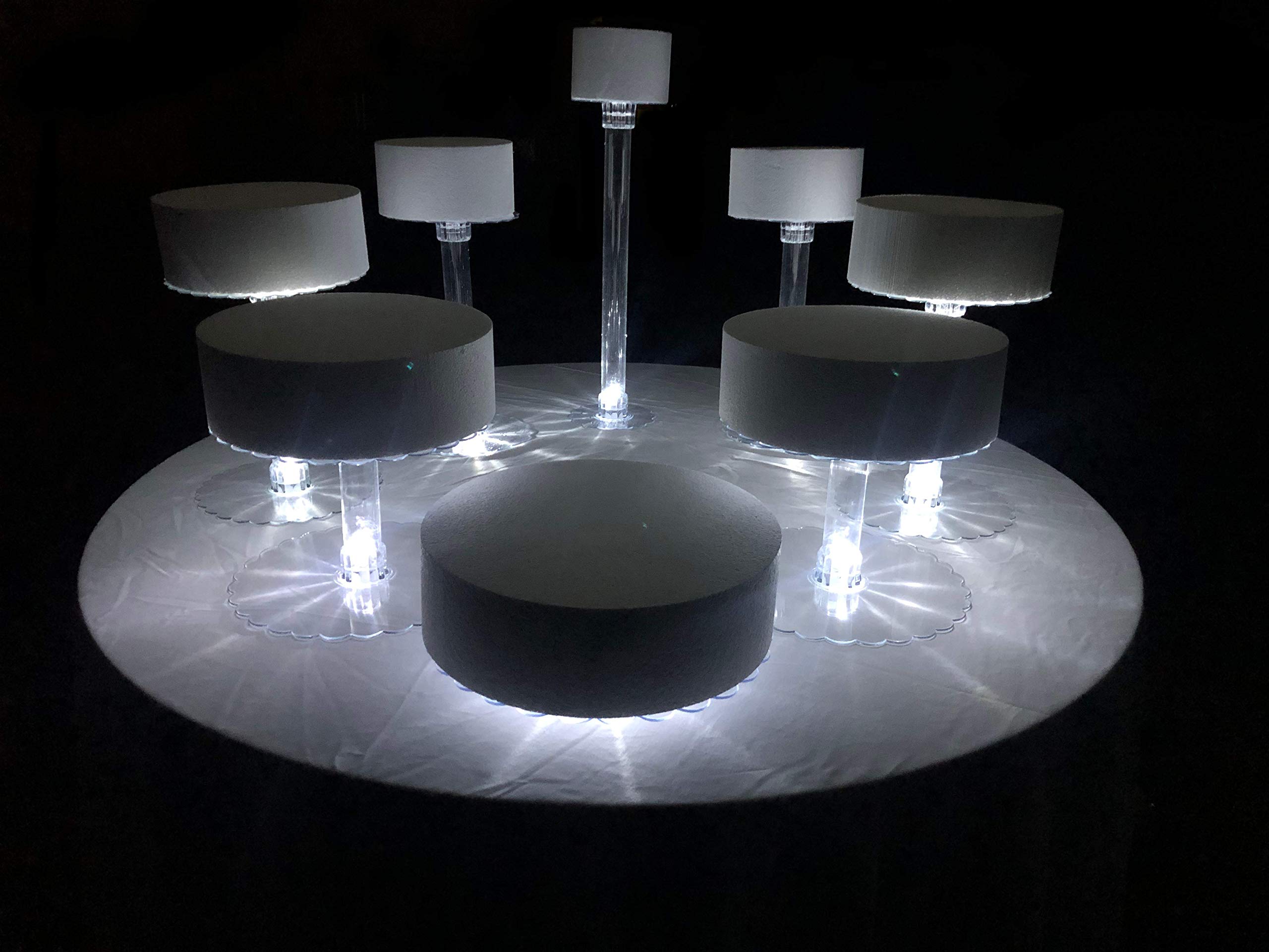 8-Tier LED Wedding Cake Stand with Lights - Elegant Display for Wedding Cakes, Birthday Cakes & Desserts - Perfect for Weddings, Anniversaries & Special Events