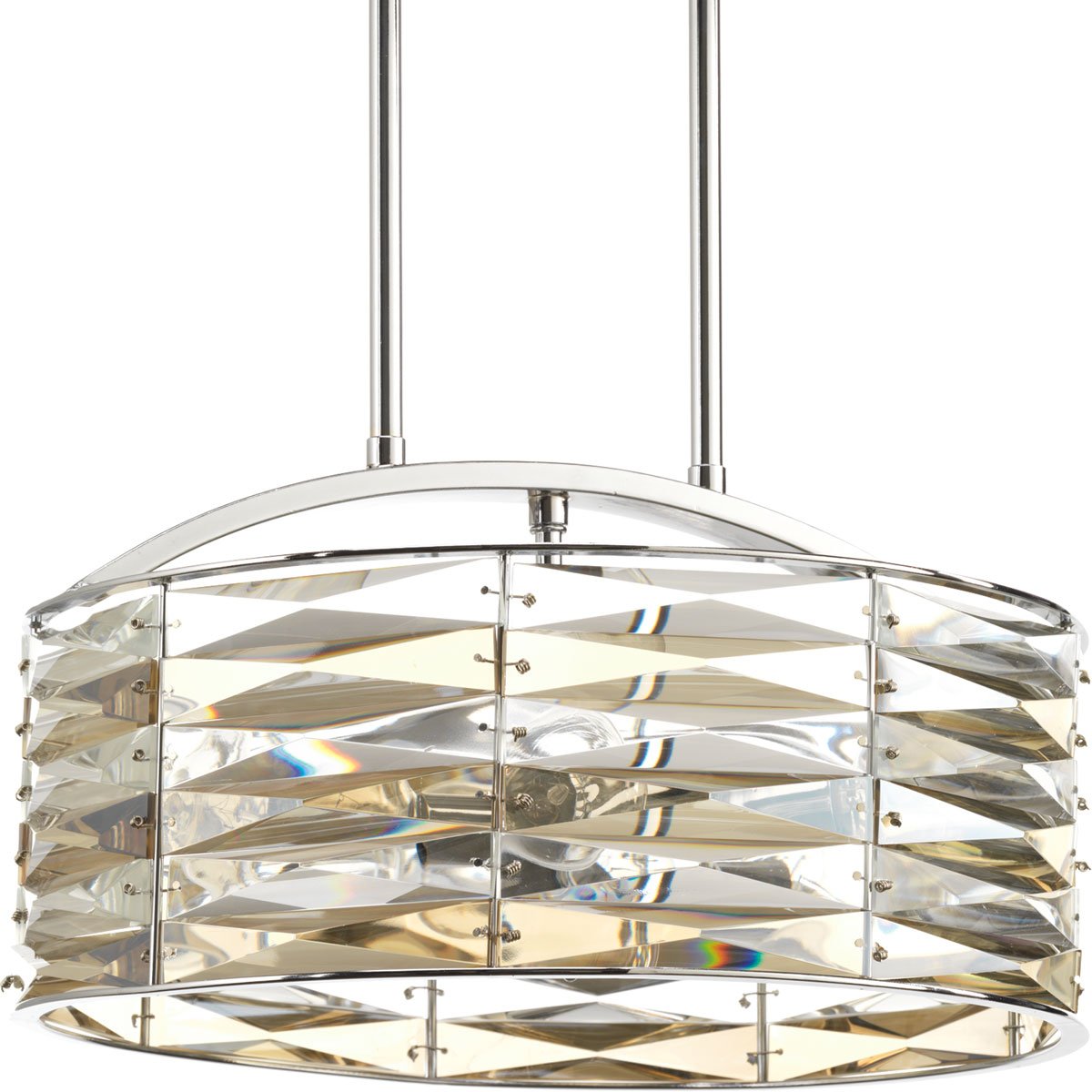 Progress Lighting P5185-15 The Pointe 14-Inch Chrome Pendant Light - Modern Ceiling Fixture for Kitchen Island, Dining Room, or Entryway Lighting