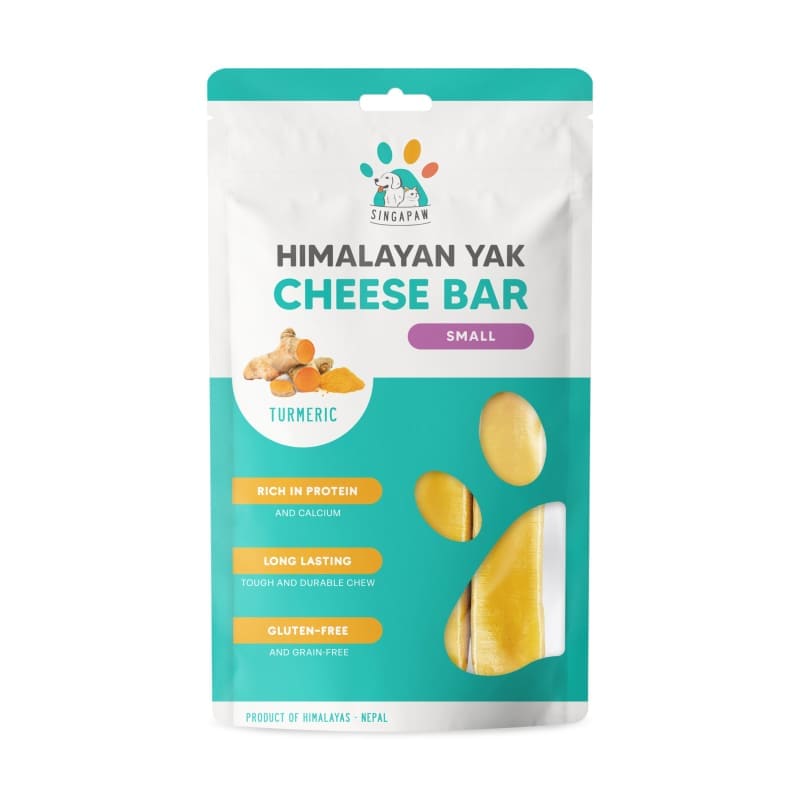 Premium Himalayan Yak Cheese Dog Chew with Turmeric - Natural Dental Treat for Small, Medium & Large Dogs - Long-Lasting Chew for Puppies & Adult Dogs - Perfect for Training, Teething & Anxiety Relief