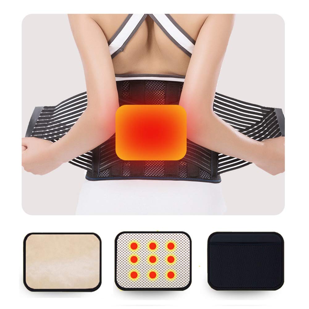 Ultra-Thin Summer Lumbar Support Belt for Back Pain Relief - Herniated Disc, Sciatica & Scoliosis Brace - Adjustable Comfort for Men (Size L) - Ideal for Office Work, Driving & Daily Activities