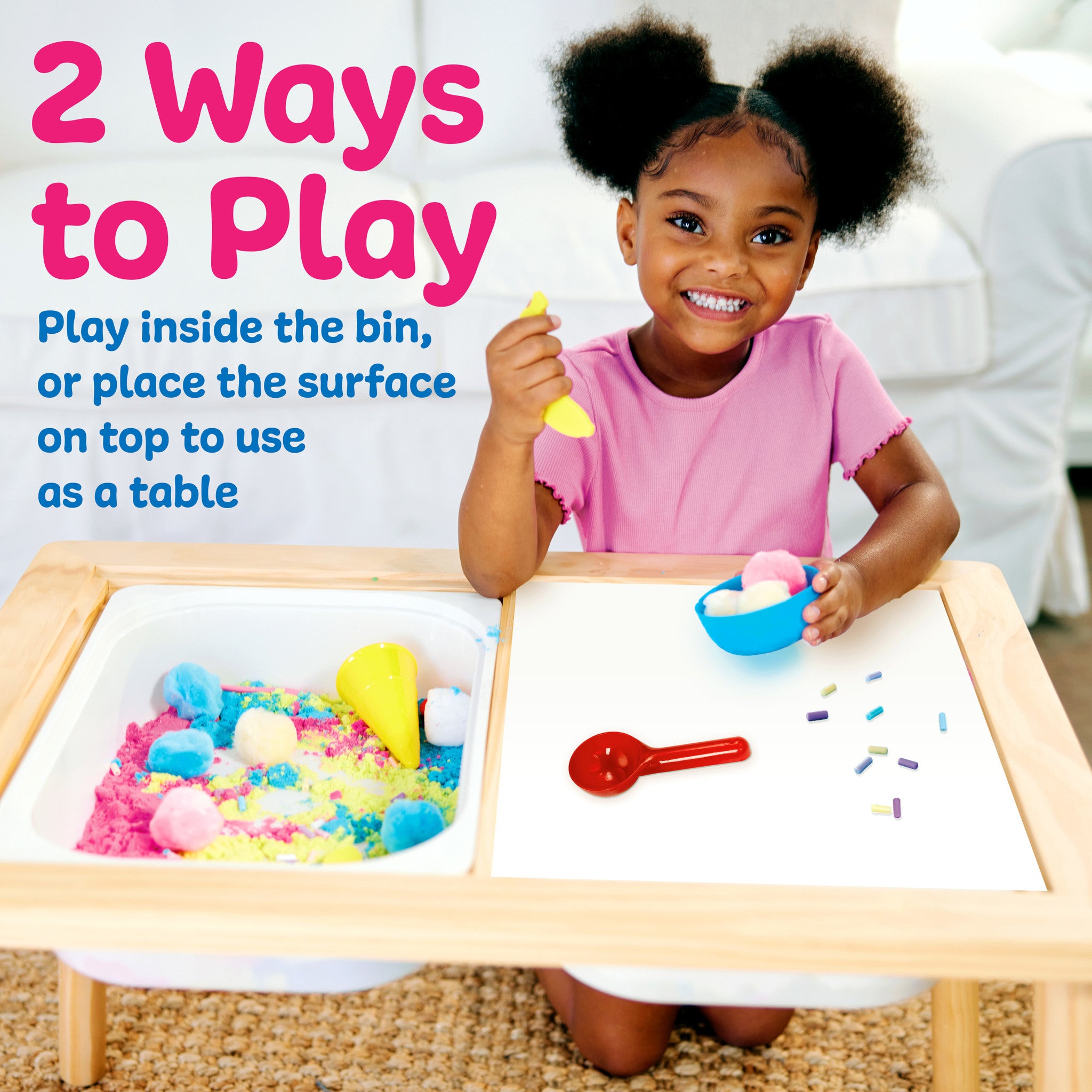 Deluxe Sensory Activity Table for Kids - Ice Cream Shop Play Set with Interactive Features #6453000 | Perfect for Preschool Learning, Sensory Play & Pretend Ice Cream Parlor Fun