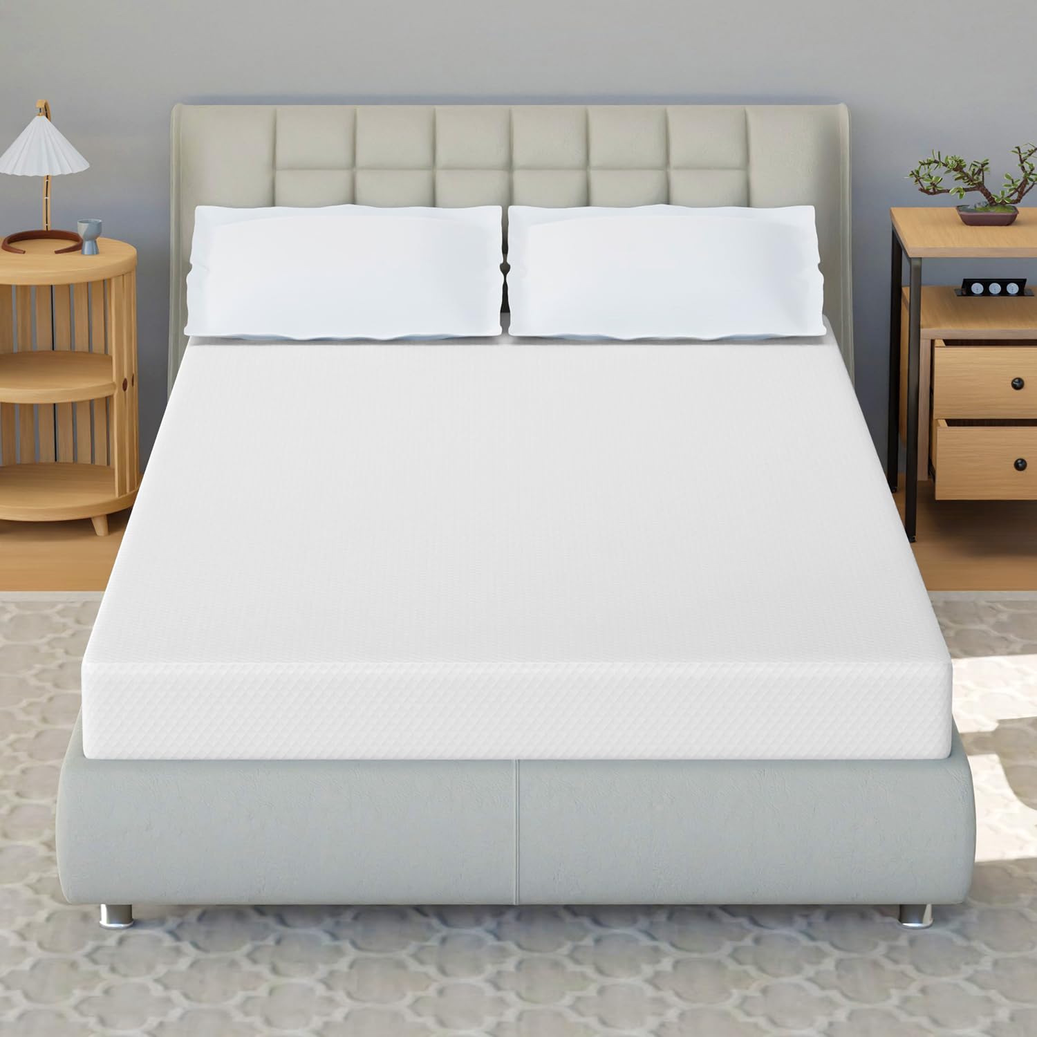 5 Inch Twin Size Gel Memory Foam Mattress - Cooling & Pressure Relieving - CertiPUR-US Certified - Bed in a Box (75
