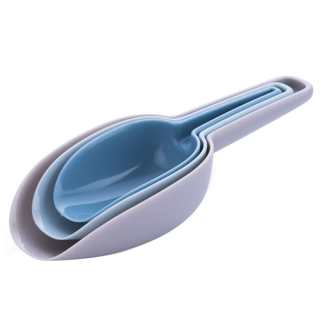Blue Plastic Kitchen Scoop Shovel for Flour, Candy, Nuts, Ice, Pet Food – Multi-Purpose Tool for Buffet, Dining & Bar Use