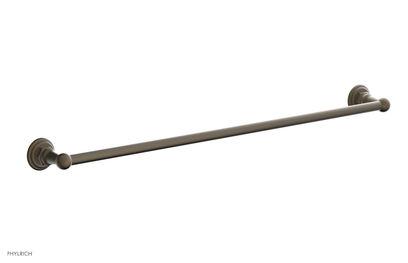 HEX TRADITIONAL 30-Inch Chrome Towel Bar - Heavy Duty Bathroom Towel Rack for Modern Homes, Hotels & Spas - Rust-Resistant & Easy to Install