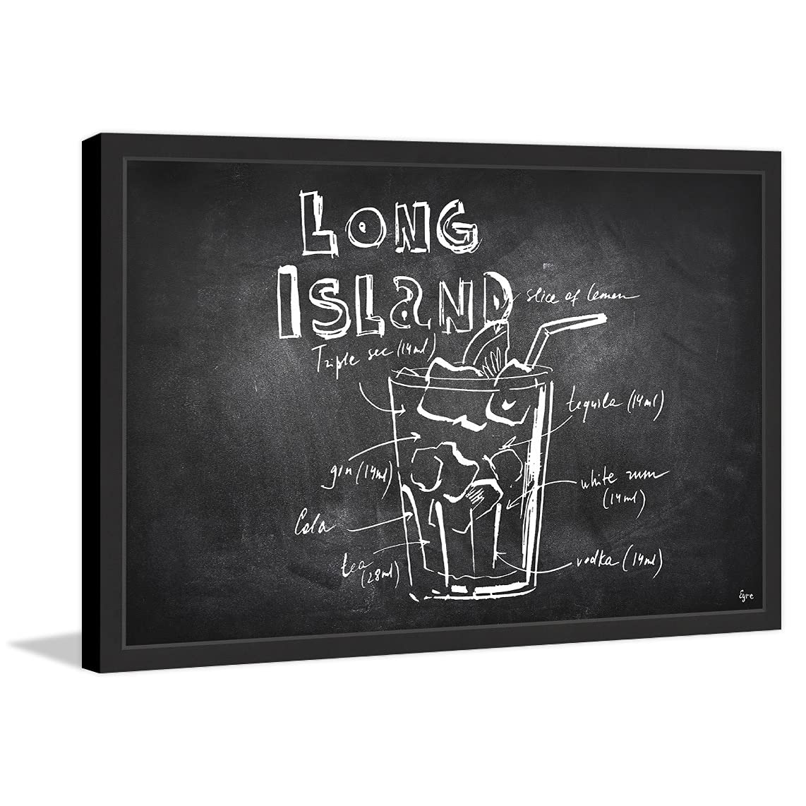 Handmade Long Island Patented II Framed Print 18x12 - Marmont Hill Wall Art for Living Room, Bedroom & Office Decor