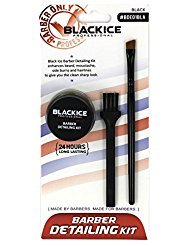 Black Ice Professional Barber Detailing Kit BDE01 - Premium Hair Clipper Trimmer Set for Men's Grooming & Styling at Home or Salon