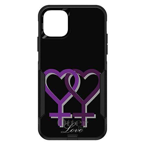 Lesbian Purple Symbols Love On Black Case