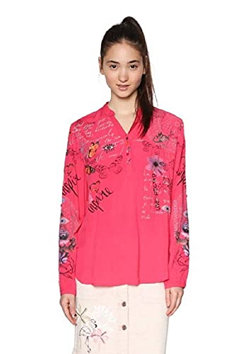 Desigual Women's Loretta Long Sleeve Blouse - Stylish Floral Print Casual Shirt for Work & Date Night | Perfect for Office, Dinner Dates & Spring Outfits