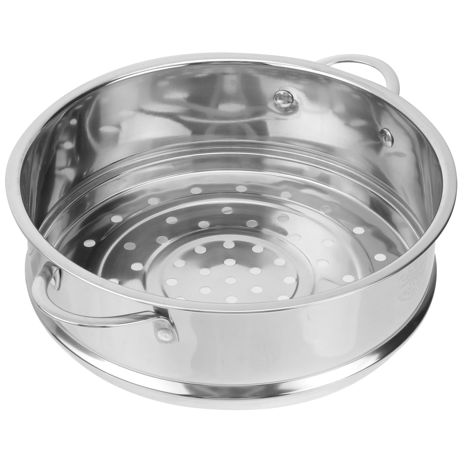 Operitacx Stainless Steel Steamer Basket with Handles - Stackable Steamer Pot Basket with Lid for Dumplings, Vegetables & Buns | Perfect for Asian Cooking, Healthy Meal Prep & Kitchen Use