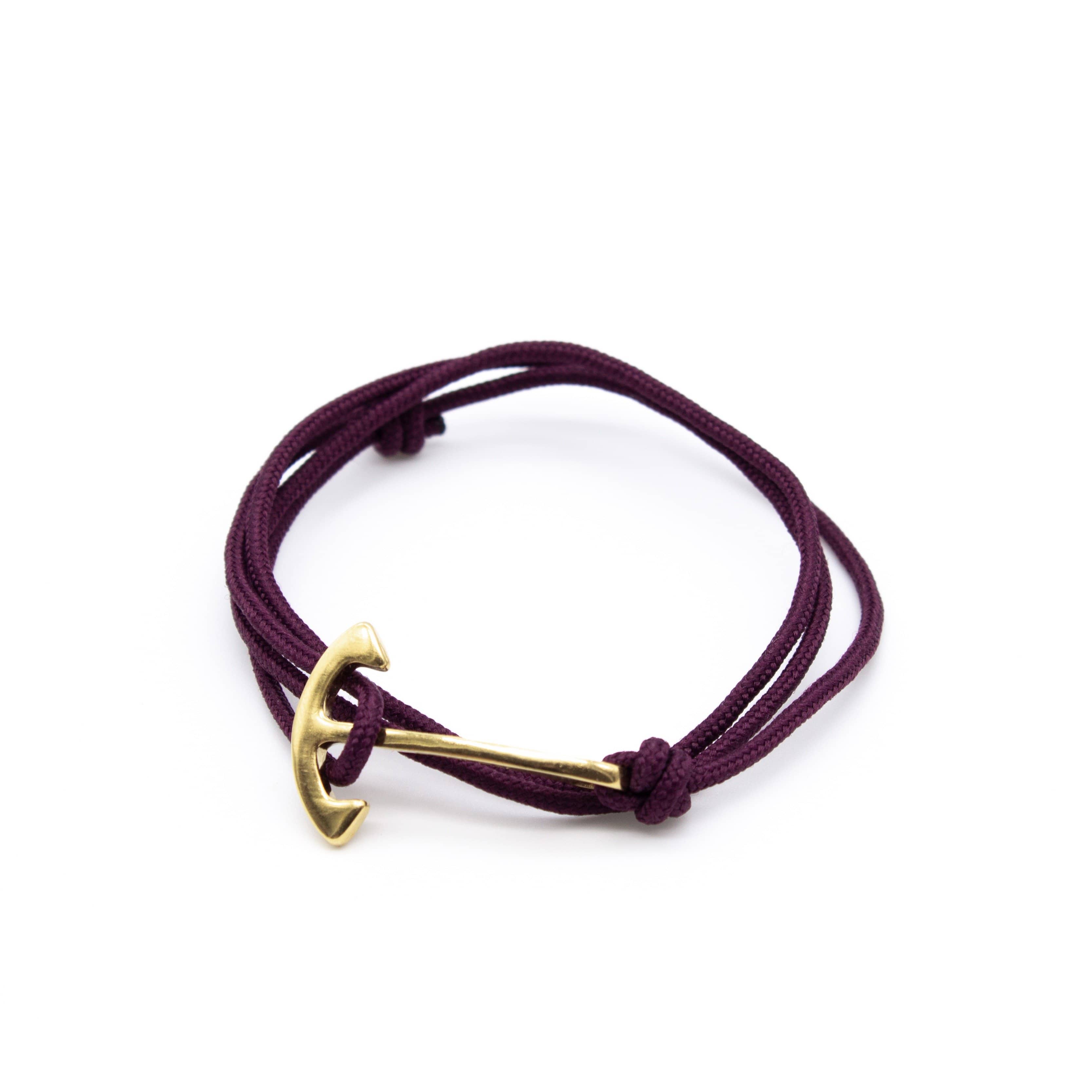 Stylish Monochromatic Rope Bracelet with Anchor Charm - Best Seller for Men & Women - Perfect for Casual Wear, Beach Outings, and Everyday Fashion