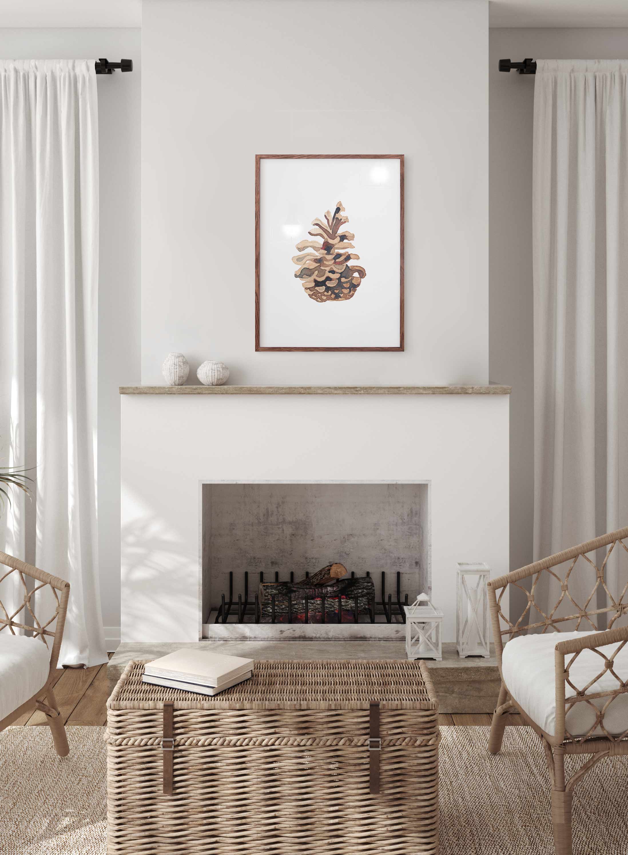 Natural Pine Cone Decor - Rustic Home & Holiday Decoration for Christmas, Fall, and Winter Seasonal Displays