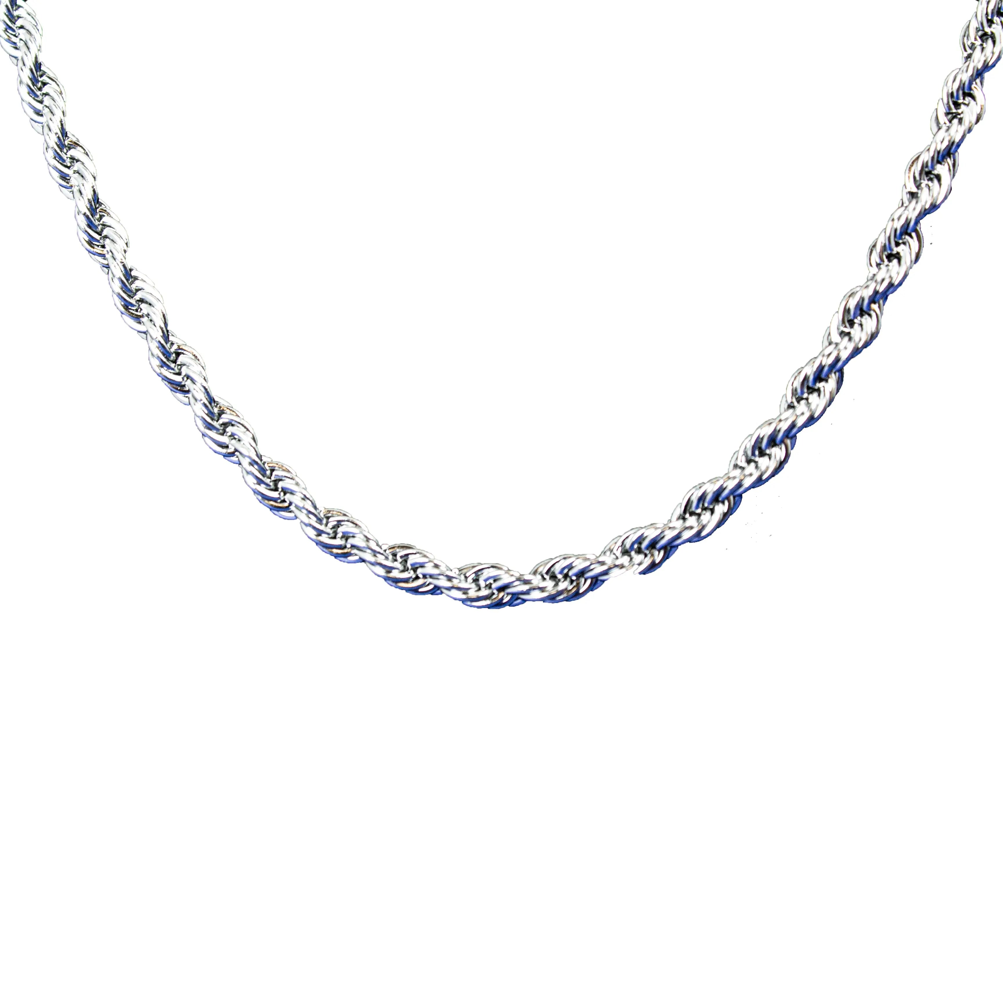 Open Road Stainless Steel Twist Chain Necklace for Women - Durable & Hypoallergenic Jewelry for Everyday Wear, Date Night & Gift Giving