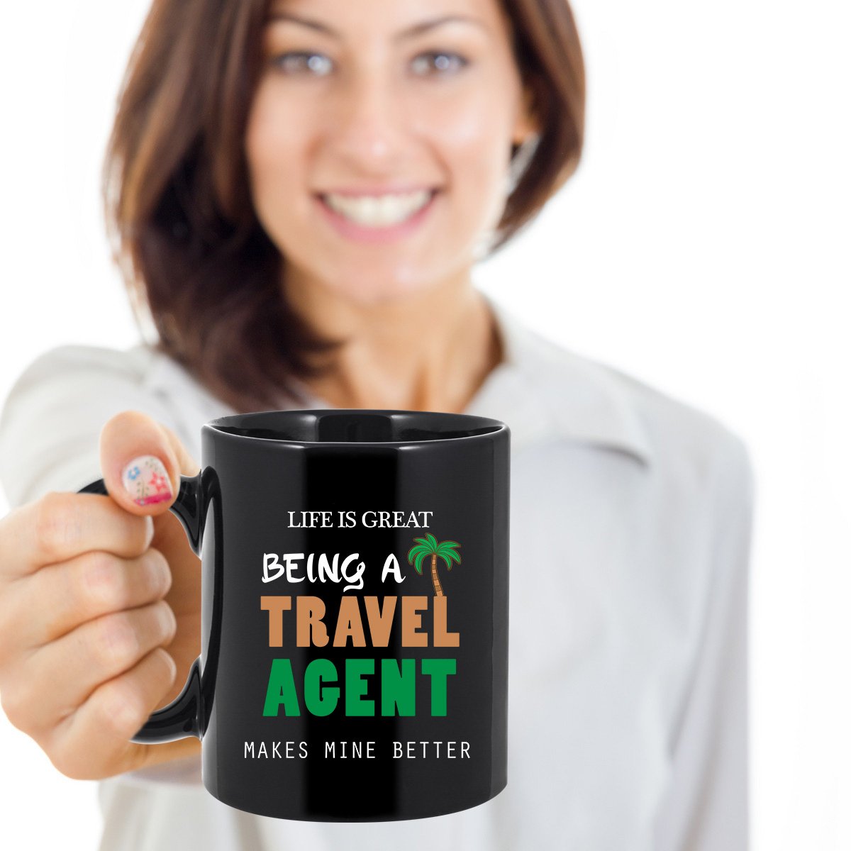 11 oz Travel Agent Coffee Mug - Funny Gift for Travel Agents - Perfect for Office Use, Travel Enthusiasts & Appreciation Gifts