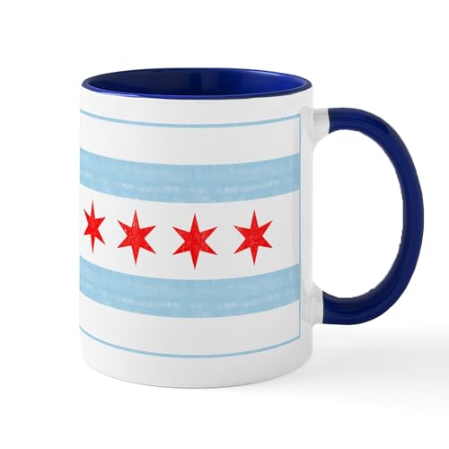 White/Navy Inside - Chicago Flag
